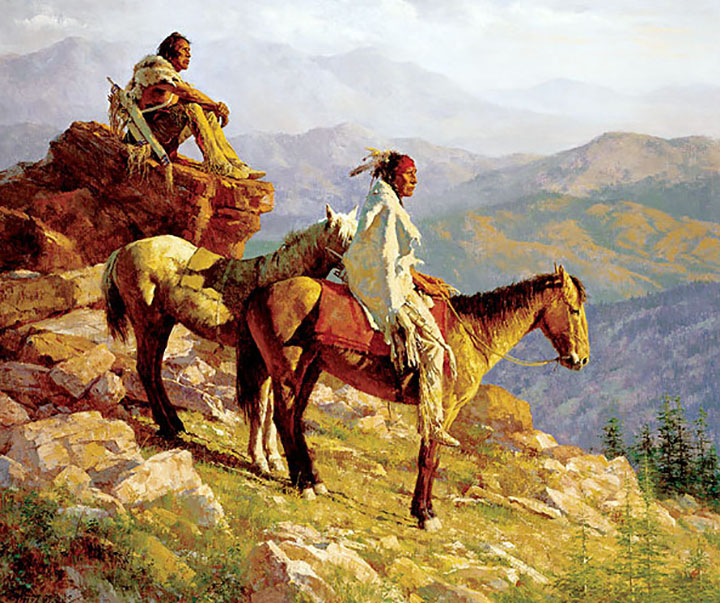 Howard Terpning - On the Edge of the World - Limited Edition Lithograph