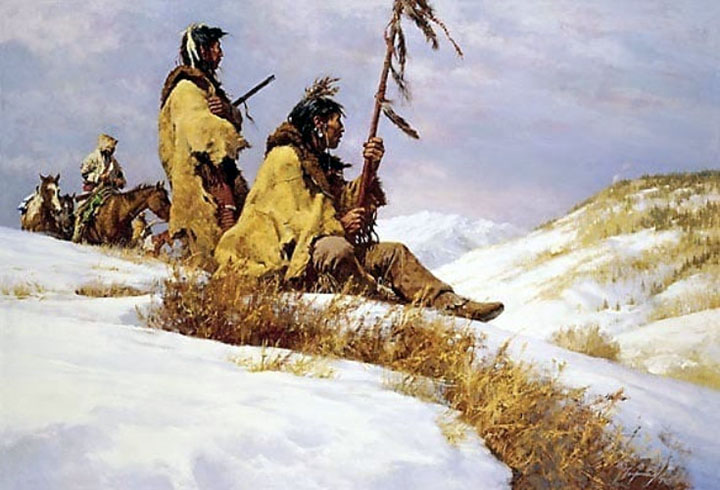 Howard Terpning - Signals in the Wind - Limited Edition Lithograph