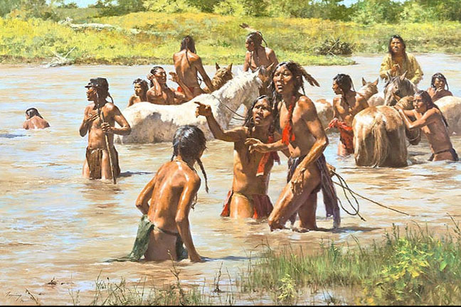 Howard Terpning - Sound of a Distant Bugle - Limited Edition Giclee on Canvas