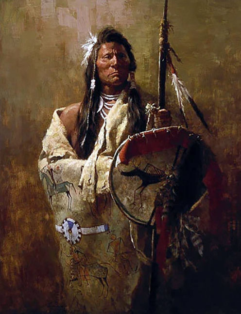 Howard Terpning - Status Symbols - Limited Edition Giclee on Canvas