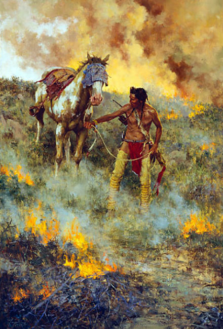 Howard Terpning - Test of Courage - Limited Edition Giclee on Canvas