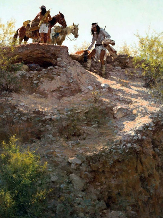 Howard Terpning - The Cache - Limited Edition Lithograph