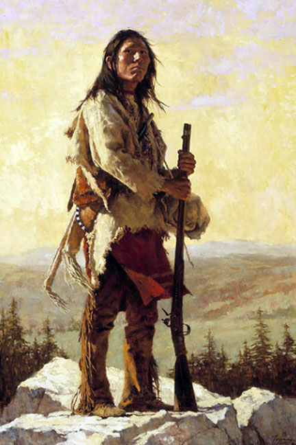 Howard Terpning - The Long Trail Ahead - Limited Edition Lithograph on Canvas