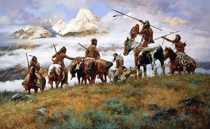 Howard Terpning - The Ploy - Limited Edition Lithograph on Canvas