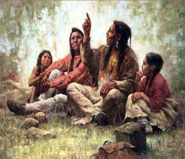 Howard Terpning - The Storyteller - Limited Edition Lithograph