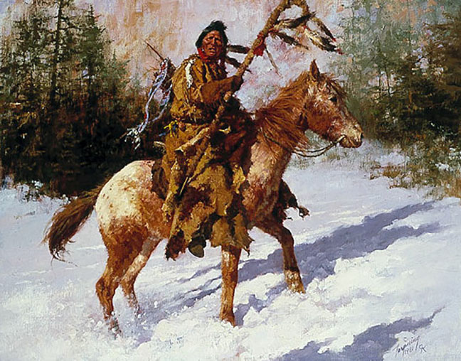 Howard Terpning - Winter Coat - Limited Edition Lithograph