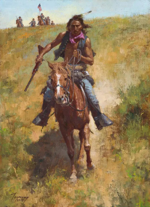 Howard Terpning - Working for the Government - Limited Edition Giclee on Canvas