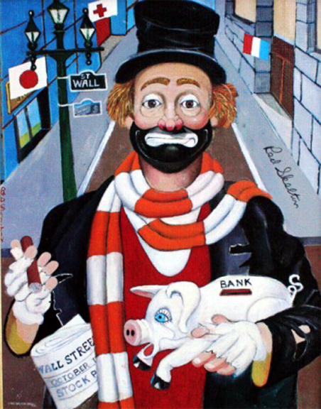 Red Skelton - The Banker - Limited Edition Canvas Transfer