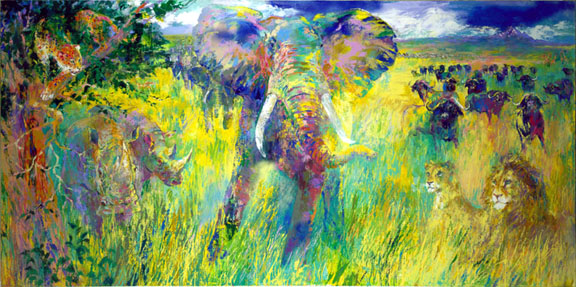 Leroy Neiman - The Big Five - Limited Edition Serigraph