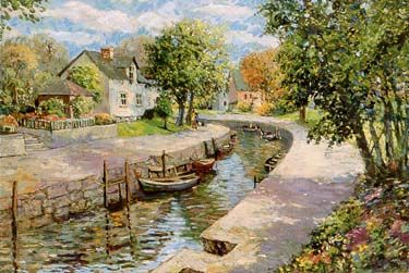 Herndon Fine Art offers authenticated Christian Title fine art, including rare hand-signed limited edition serigraphs, Colville Publishing graphics, and lyrical impressionist landscape paintings.