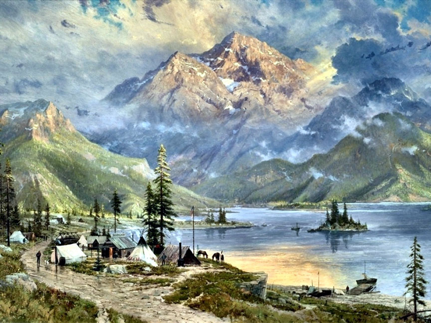 Thomas Kinkade - The Edge of Wilderness - Limited Edition Offset Lithograph on Canvas