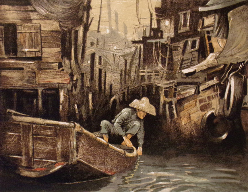 John Kelly - The Fisherman - Limited Edition Lithograph