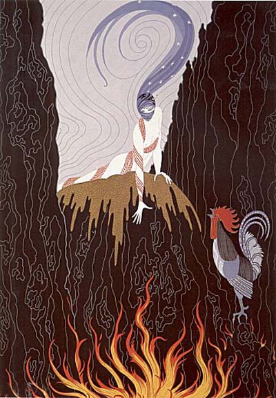  Erte - The French Rooster - Limited Edition Serigraph