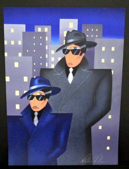 Robin Morris - The Gangsters - Limited Edition Lithograph