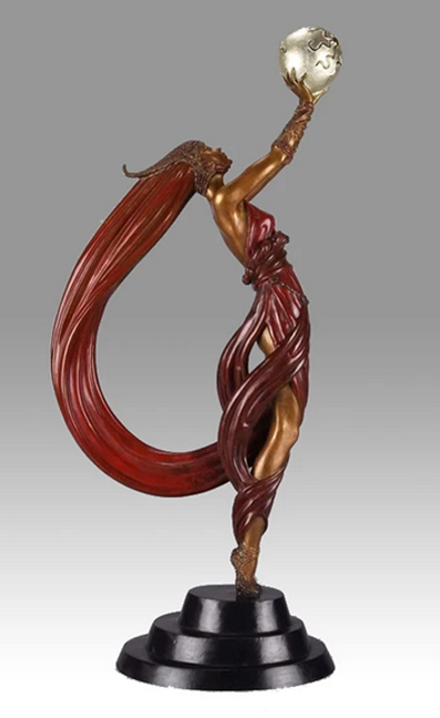Erte - The Globe - Limited Edition Bronze Sculpture