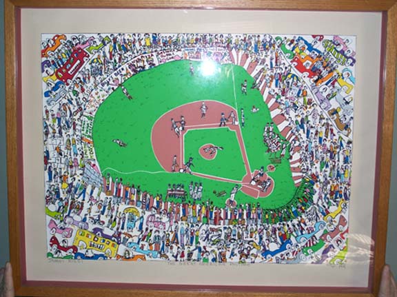James Rizzi - The Great American Pastime - 3-D Limited Edition Serigraph