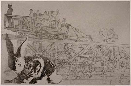 Peter Milton - The Jolly Corner I:5 - Limited Edition Etching and engraving