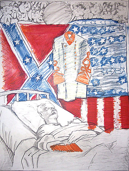 Larry Rivers - The Last Civil War Veteran - Limited Edition Lithograph
