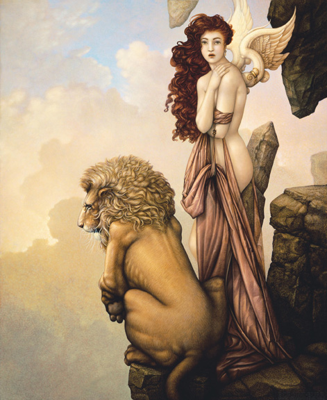 Michael Parkes - The Last Lion - Limited Edition Giclee on Canvas