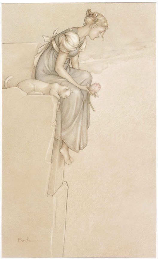 Michael Parkes - The Ledge - Limited Edition Giclee