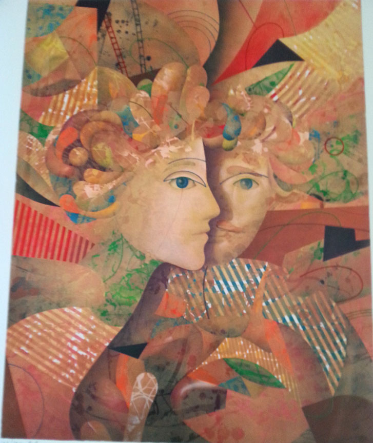 Yankel Ginzburg - The Lovers - Limited Edition Serigraph