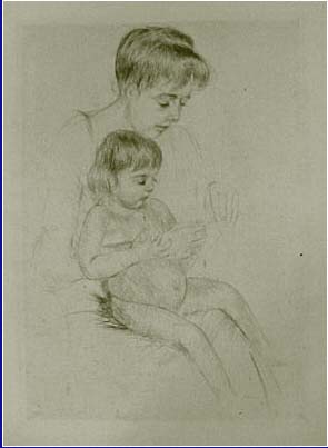 Mary Cassatt - The Manicure - Limited Edition Drypoint / Etching 