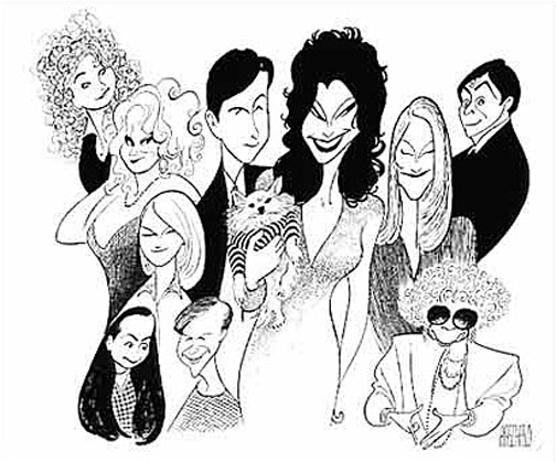 Al Hirschfeld - The Nanny Cast - Limited Edition Lithograph