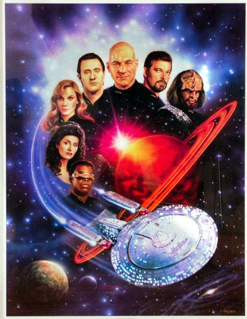 StarTrek - The Next Generation - Limited Edition Mixed Media Lithograph