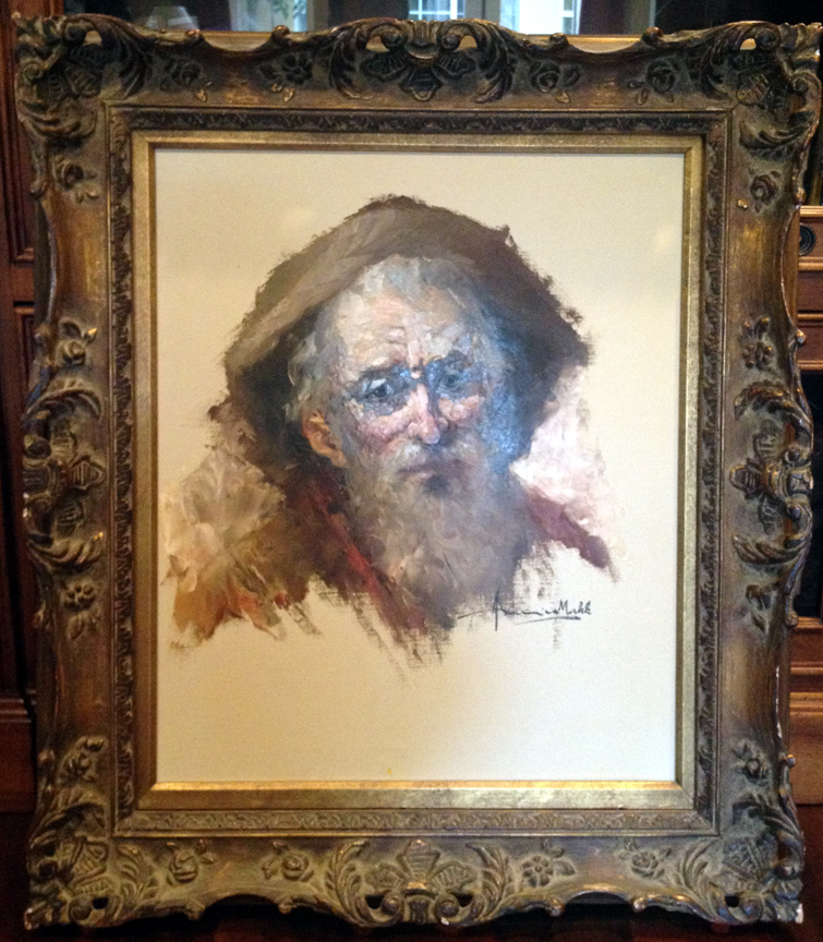 Americo Makk - The Old Miner - Original Painting - Oil on Canvas