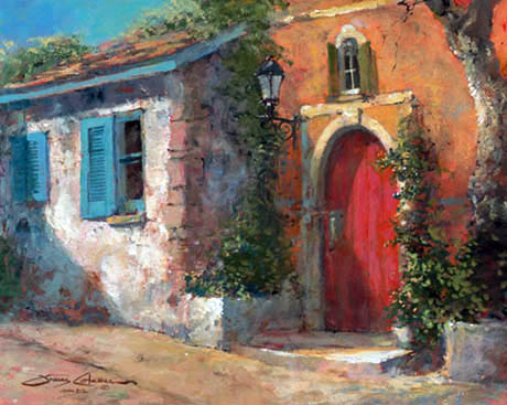 James Coleman - The Red Door - Limited Edition Giclee on Canvas