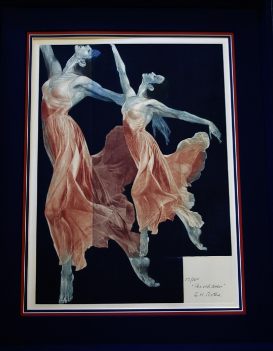 GH Rothe - The Red Dress - Limited Edition Mezzotint