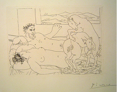 Pablo Picasso - The Rest Of The Sculptor, III - Limited Edition Etching