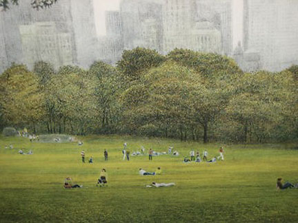 Harold Altman - The Sheepmeadow - Limited Edition Lithograph