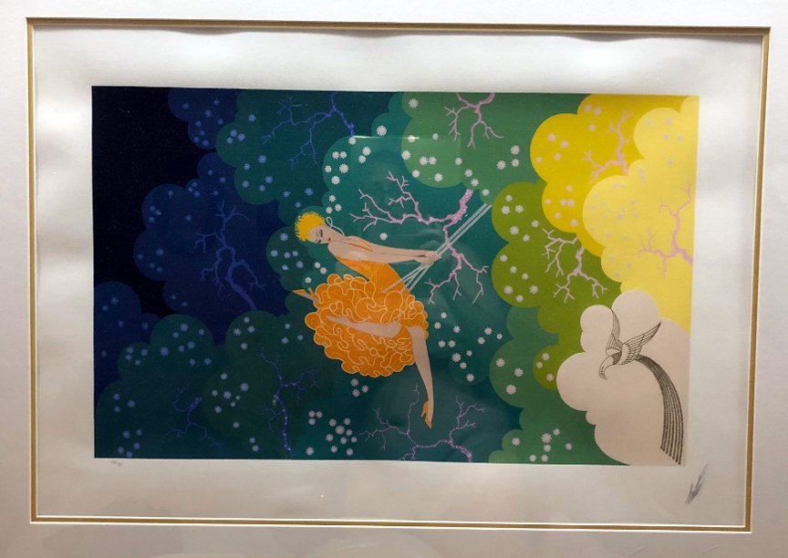  Erte - The Swing - Limited Edition Serigraph