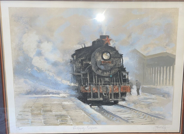 John Kelly - The Train - Limited Edition Lithograph