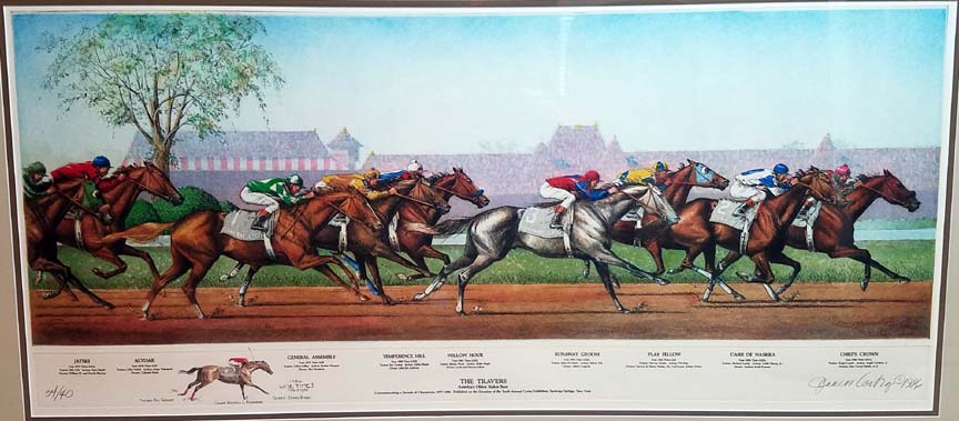 Jenness Cortez - The Travers Stakes - Commemorating A Decade of Champions: 1977 - 1986 - Limited Edition Etching