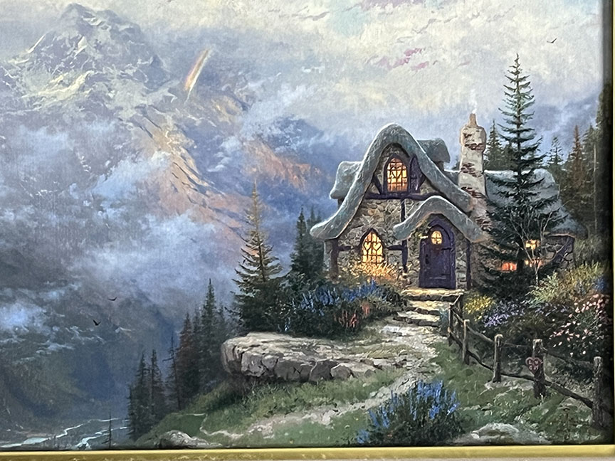 Thomas Kinkade - The View From Havencrest Cottage - Original Painting - Oil on Panel