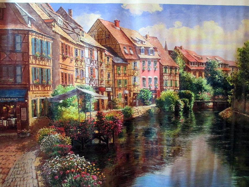 Sam Park - The Village of Strausberg - Limited Edition Giclee on Canvas