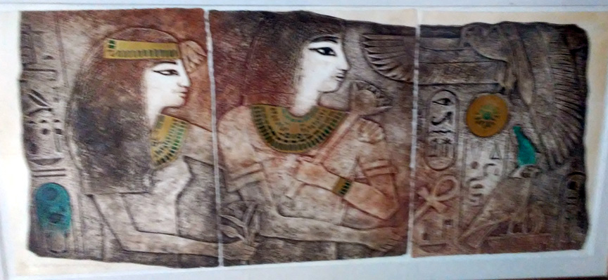 Mikulas Kravjansky - The XVIIIth Dynasty of Egypt - Limited Edition Intaglio Mixed Media