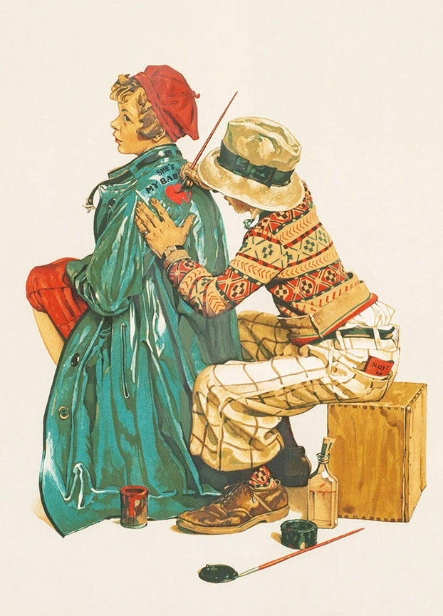Norman Rockwell - The Young Artist (aka She's My Baby) - Limited Edition Collotype