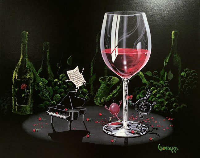 Michael Godard - Tickling the Ivories - Limited Edition Giclee on Canvas