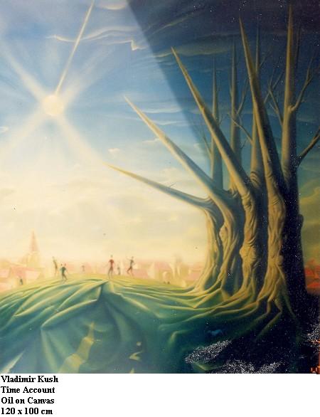 Vladimir Kush - Time Account - Original Painting - Oil on Canvas