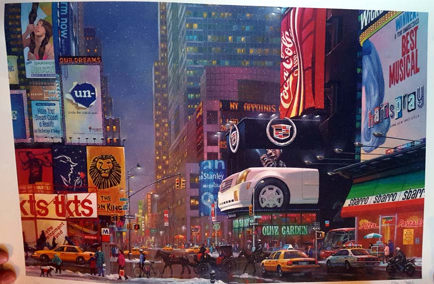 Alexander Chen - Times Square 47th Street - Limited Edition Serigraph