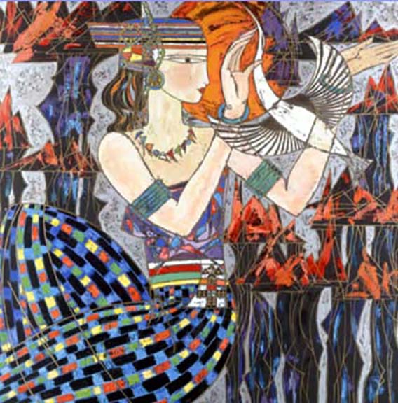 Shao Kuang Ting - Ashima At Sunrise - Limited Edition Serigraph