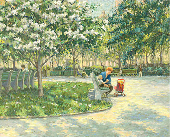 Christian Title - In the Park - Limited Edition Serigraph