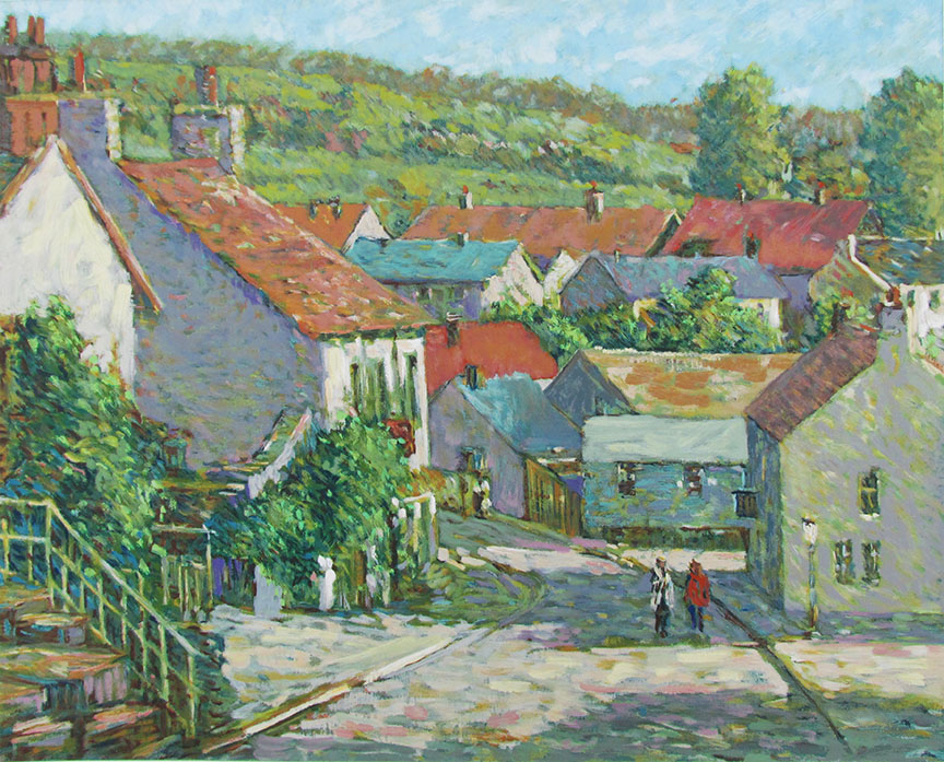 Christian Title - Quiet Village - Limited Edition Serigraph
