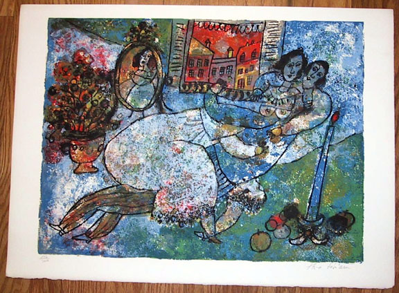 Theo Tobiasse - Behold My Beloved - Limited Edition Lithograph