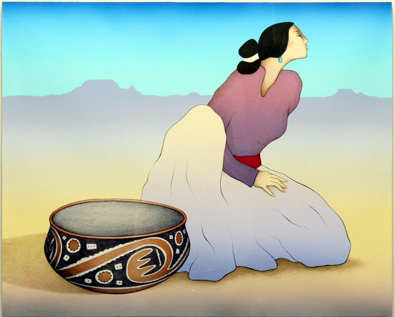 RC Gorman - Tonto Woman - Limited Edition Lithograph