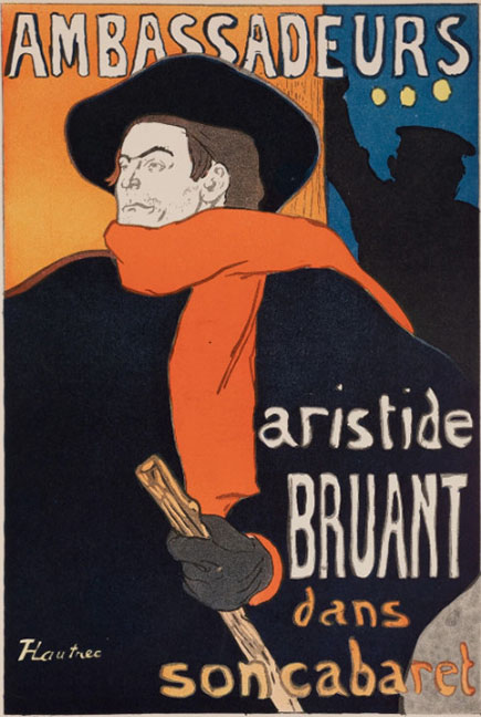 Toulouse Lautrec - Aristide Bruant-Ambassadeurs - Limited Edition Lithograph