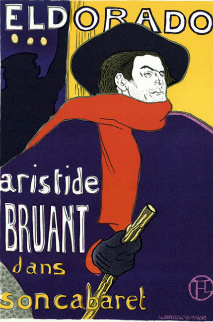 Toulouse Lautrec - Aristide Bruant-El Dorado - Limited Edition Lithograph